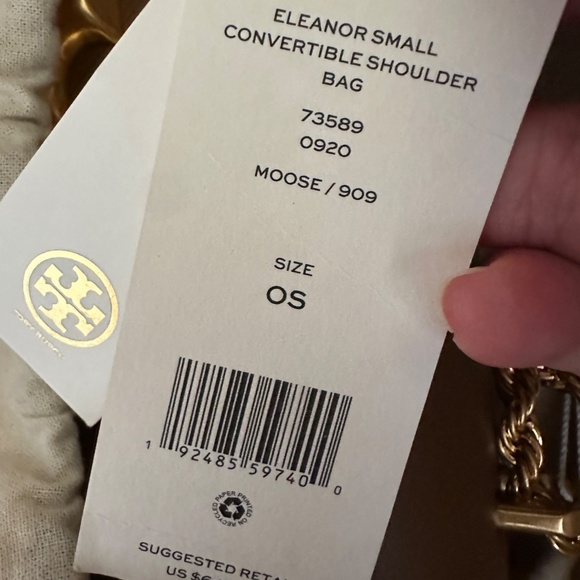 NWT!RARE! Tory Burch Small Eleanor Bag in Moose/Brown Women's Shoulder Bag 73589 - Picture 14 of 14